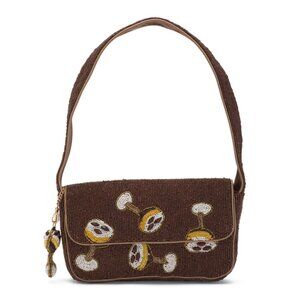 MADE IN INDIA Brown Cocktail Beaded Bag